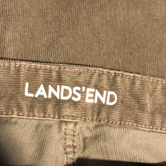 Lands’ End 16W Mid Rise Straight Leg Corduroys Tan - Picture 13 of 13